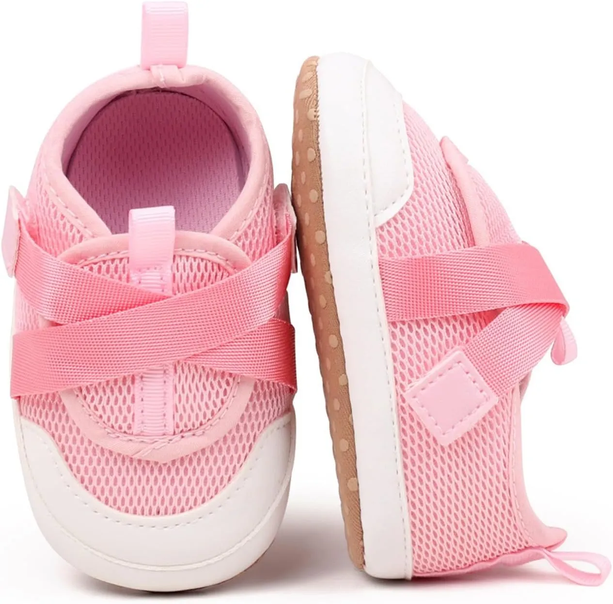 Baby Sneakers Girls Boys Lightweight Breathable Mesh First Walking Shoes Flat Bottom Footwear First Petite Baby Shoes