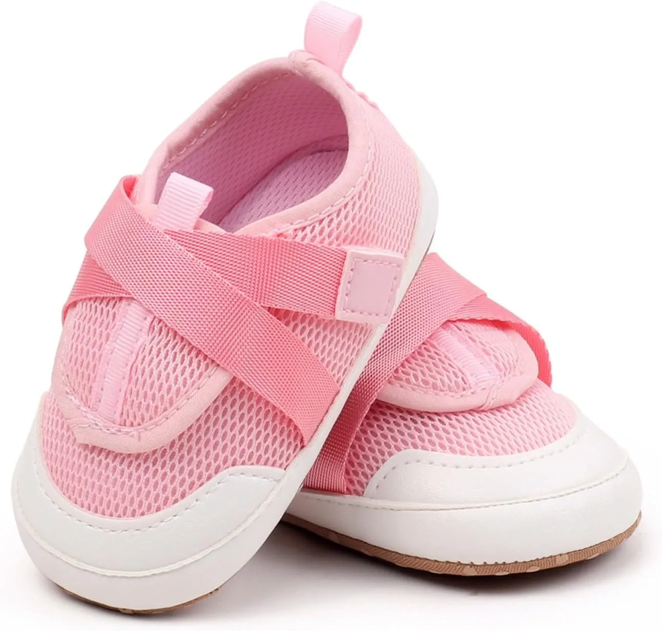 Baby Sneakers Girls Boys Lightweight Breathable Mesh First Walking Shoes Flat Bottom Footwear First Petite Baby Shoes