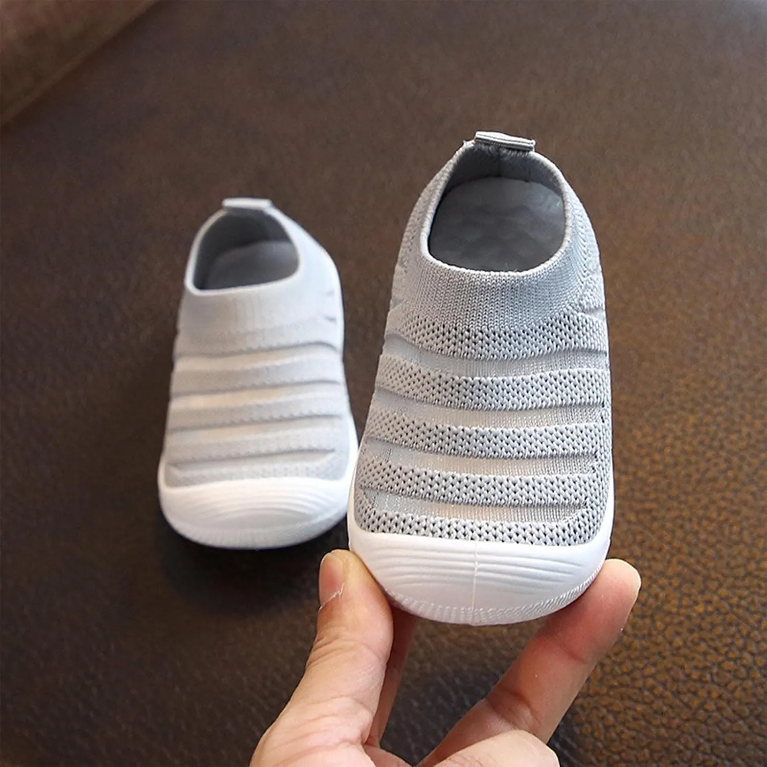 Baby Sock Shoes Baby Walking Shoes Cartoon Rubber Sole Shoes Toddler Slipper Shoes Cotton Warm Shoes for First Steps