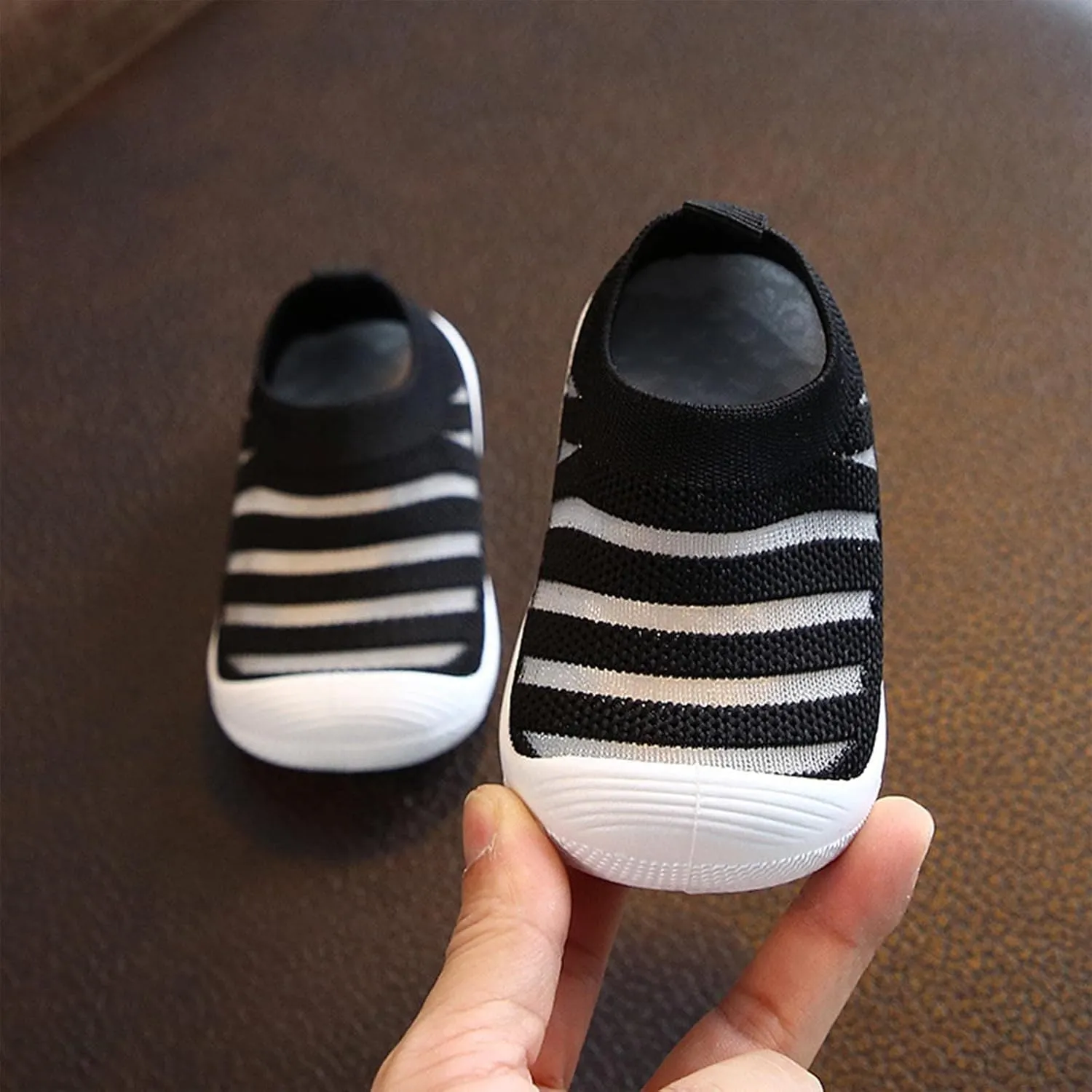 Baby Sock Shoes Baby Walking Shoes Cartoon Rubber Sole Shoes Toddler Slipper Shoes Cotton Warm Shoes for First Steps