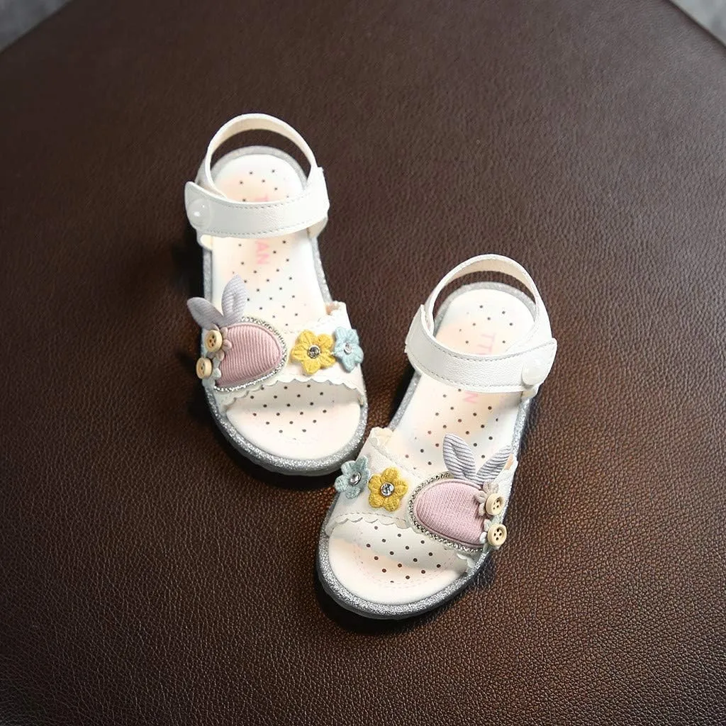 Baby Sock Shoes Rubber Sole Rabbit Cute Toddler Princess Girls Kids Baby Infant Beach Soft Boys Tennis Shoes Size 3