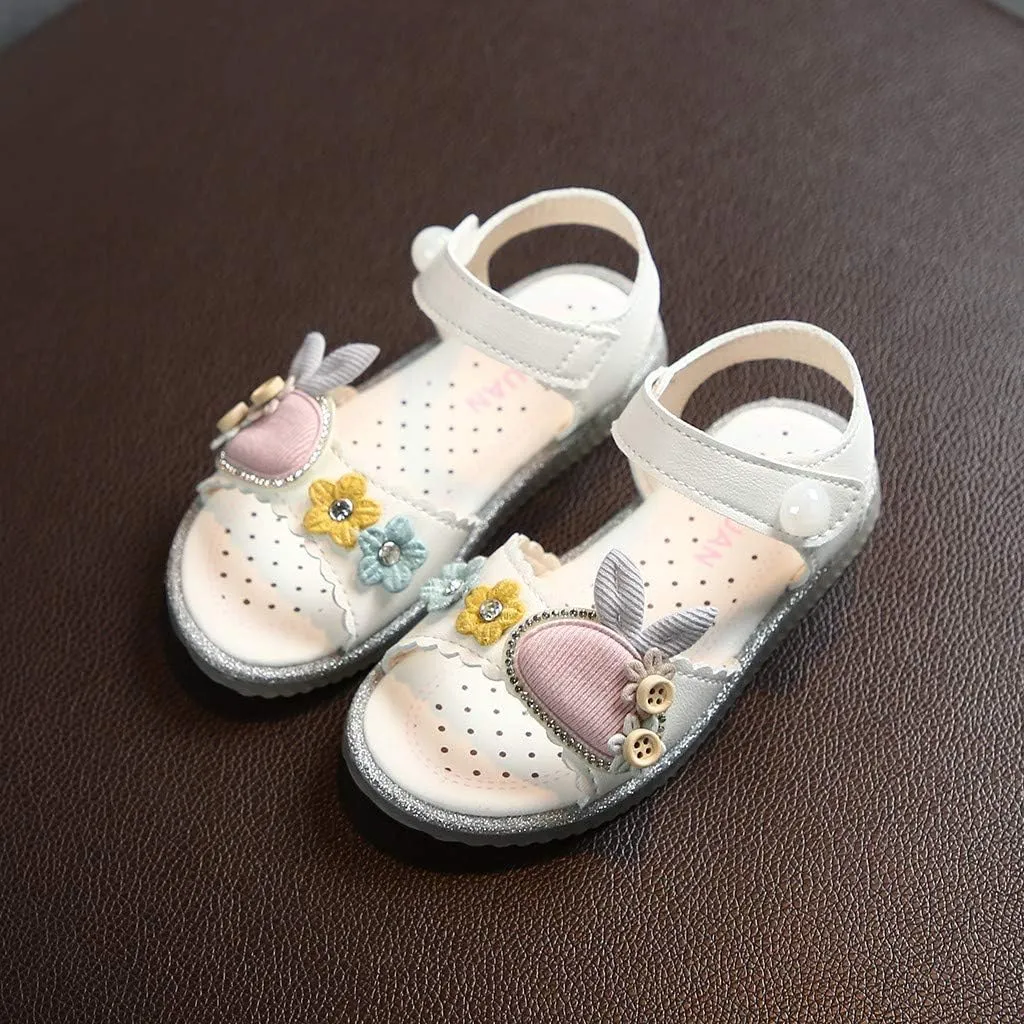 Baby Sock Shoes Rubber Sole Rabbit Cute Toddler Princess Girls Kids Baby Infant Beach Soft Boys Tennis Shoes Size 3