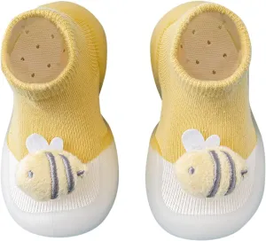 Baby Sock Shoes Toddler First Walkers Non-Slip Soft Sole Casual Sock Shoe House Indoor First Walking Slippers