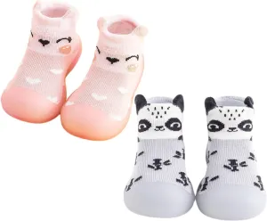 Baby Sock Shoes Toddler Walking Shoes Infant Non-Slip Indoor Cartoon Slippers Soft Rubber Sole Slip On Sneaker