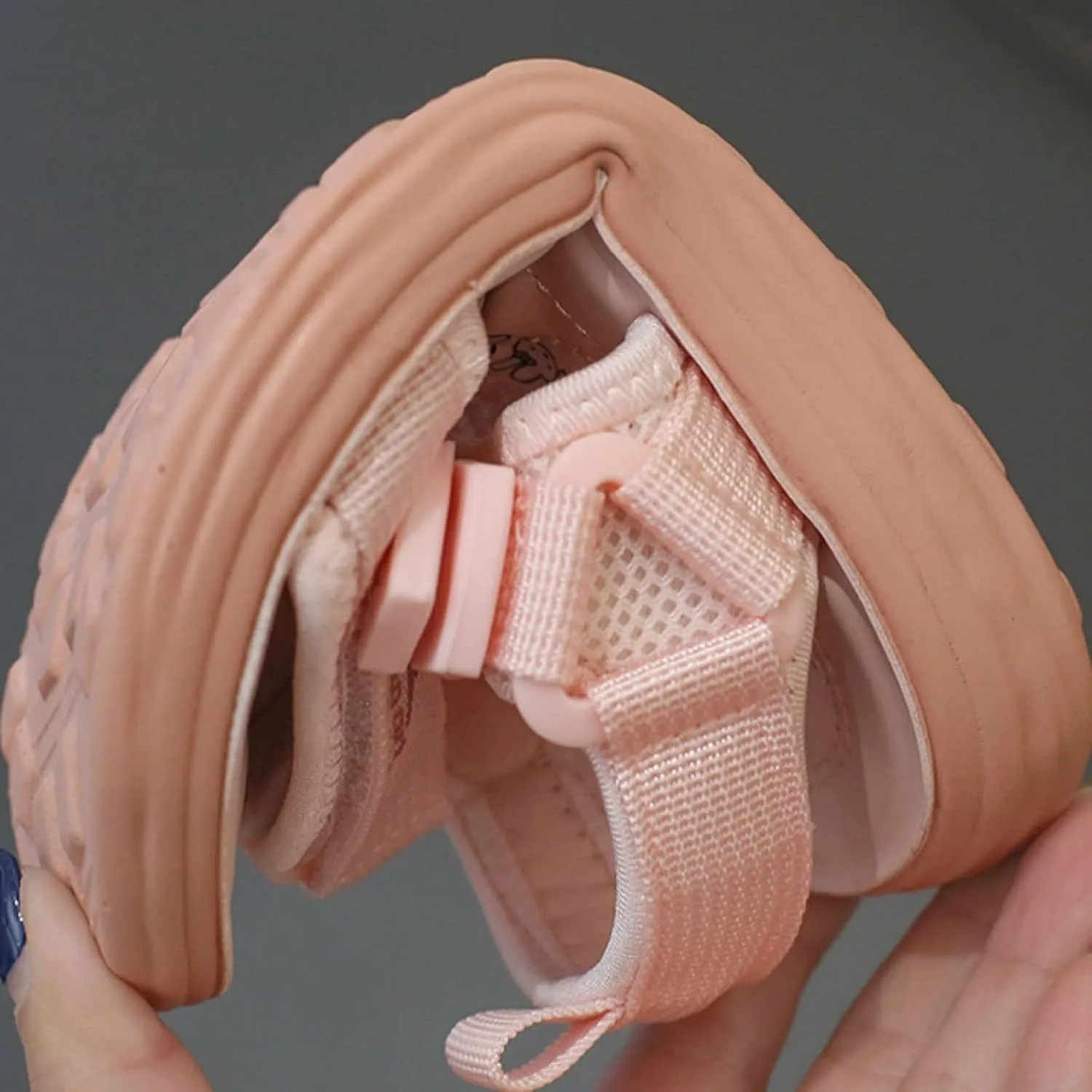 Baby Solid Color Shoes Cartoon Summer Soft Sole Casual Shoes Children Sports Beach Shoes Middle And Big Sandals