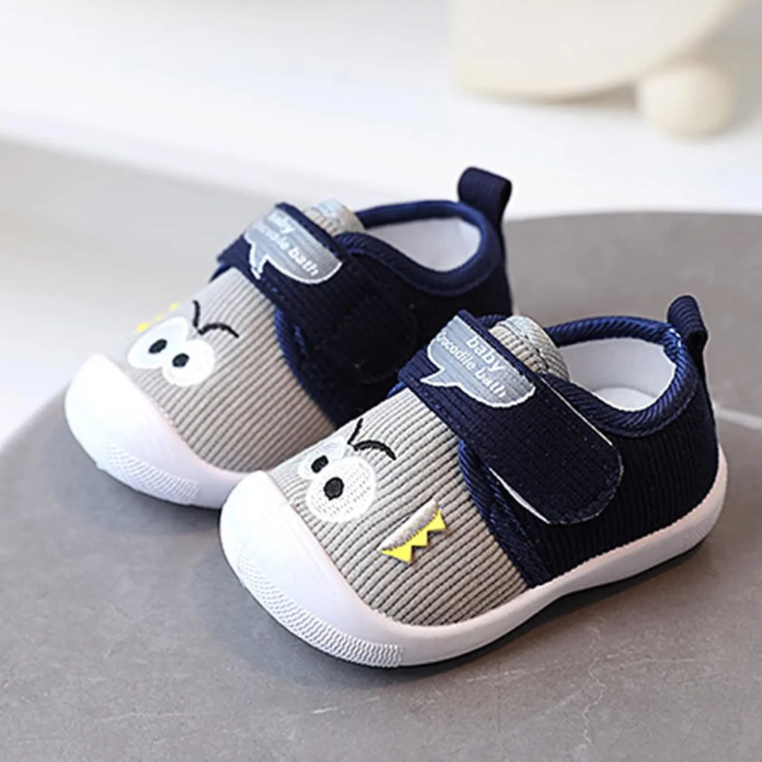 Baby Toddler First Walking Non-Skid Shoes Infant Boys Girls Soft Sole Fashion Breathable Knitted Mesh Socks Shoes Slip-on Slippers
