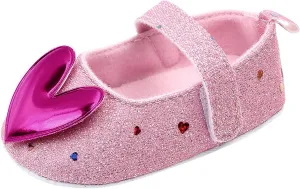 Baby Toddler Infant Girls Princess Sandals Hearts Soft Sole Bowknot First Walkers Sneaker Sandals (Pink, 6 M Toddler)