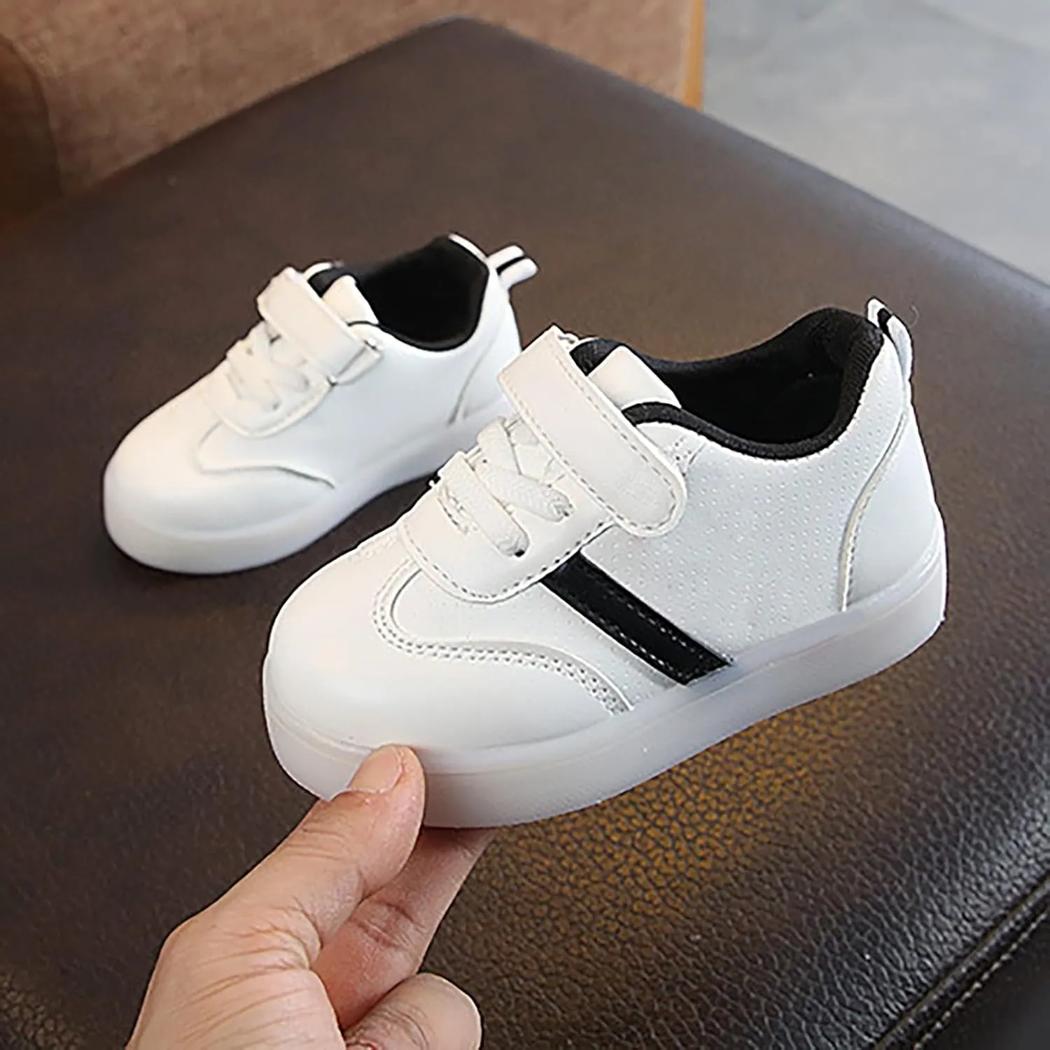 Baby Toddler Light Sneaker Unisex Kids Infant Sneakers Non-Slip Soft Rubber Sole Toddler Crb First Wlker Shoes