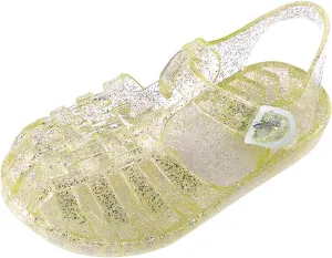Baby Toddler Slip On Shoes Kids Boys Girls Cute Sandals Fruit Jelly Hollow Out Non-Slip Soft Sole Beach Sandal Shoe L-461 Yellow 11.5