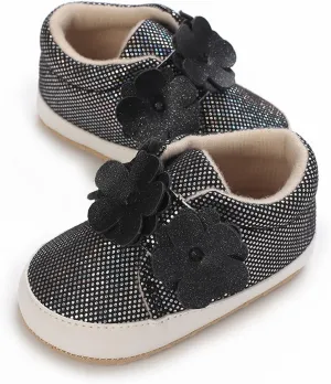 Baby Walking Shoes Baby Boys Girls High Top Sneakers Soft Soles Anti Slip Infant Ankle Shoes Prewalker Crib Shoes