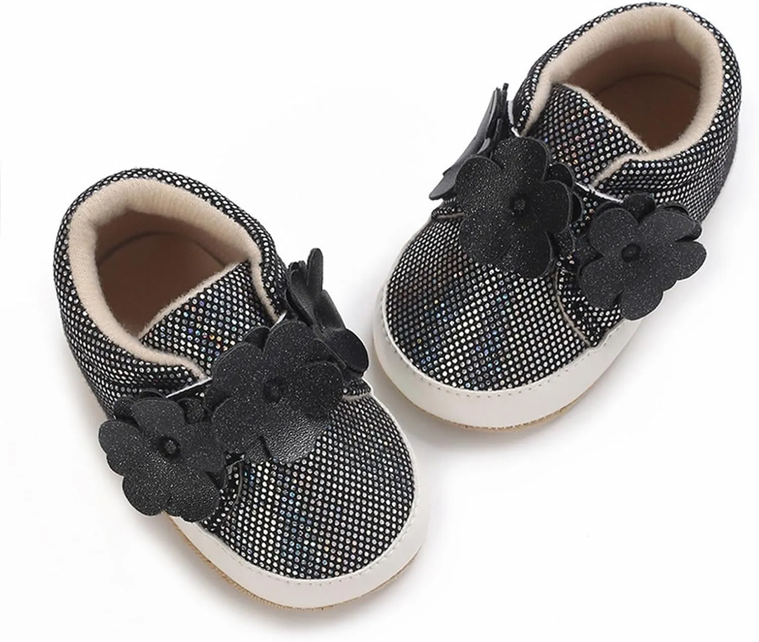 Baby Walking Shoes Baby Boys Girls High Top Sneakers Soft Soles Anti Slip Infant Ankle Shoes Prewalker Crib Shoes
