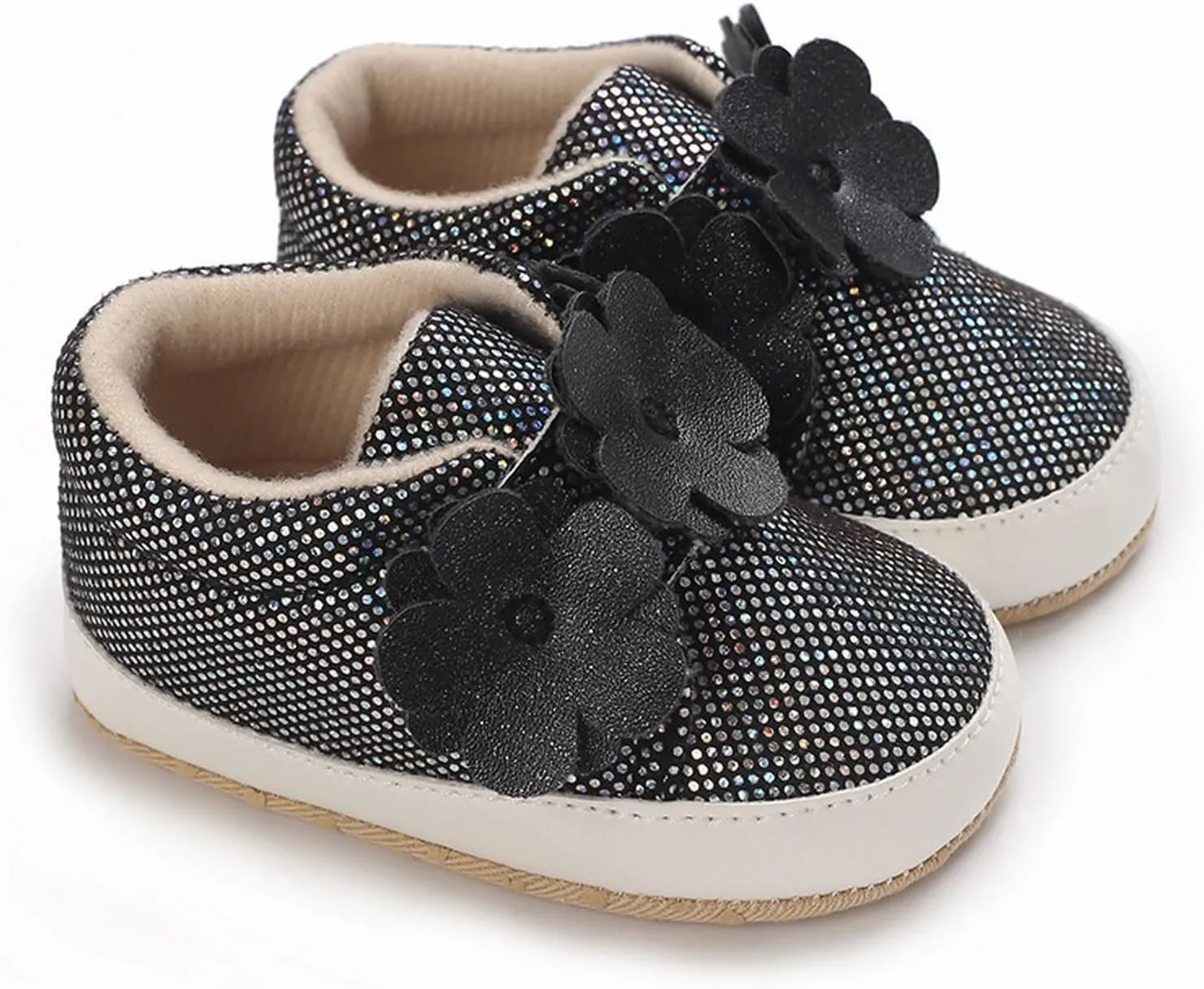 Baby Walking Shoes Baby Boys Girls High Top Sneakers Soft Soles Anti Slip Infant Ankle Shoes Prewalker Crib Shoes