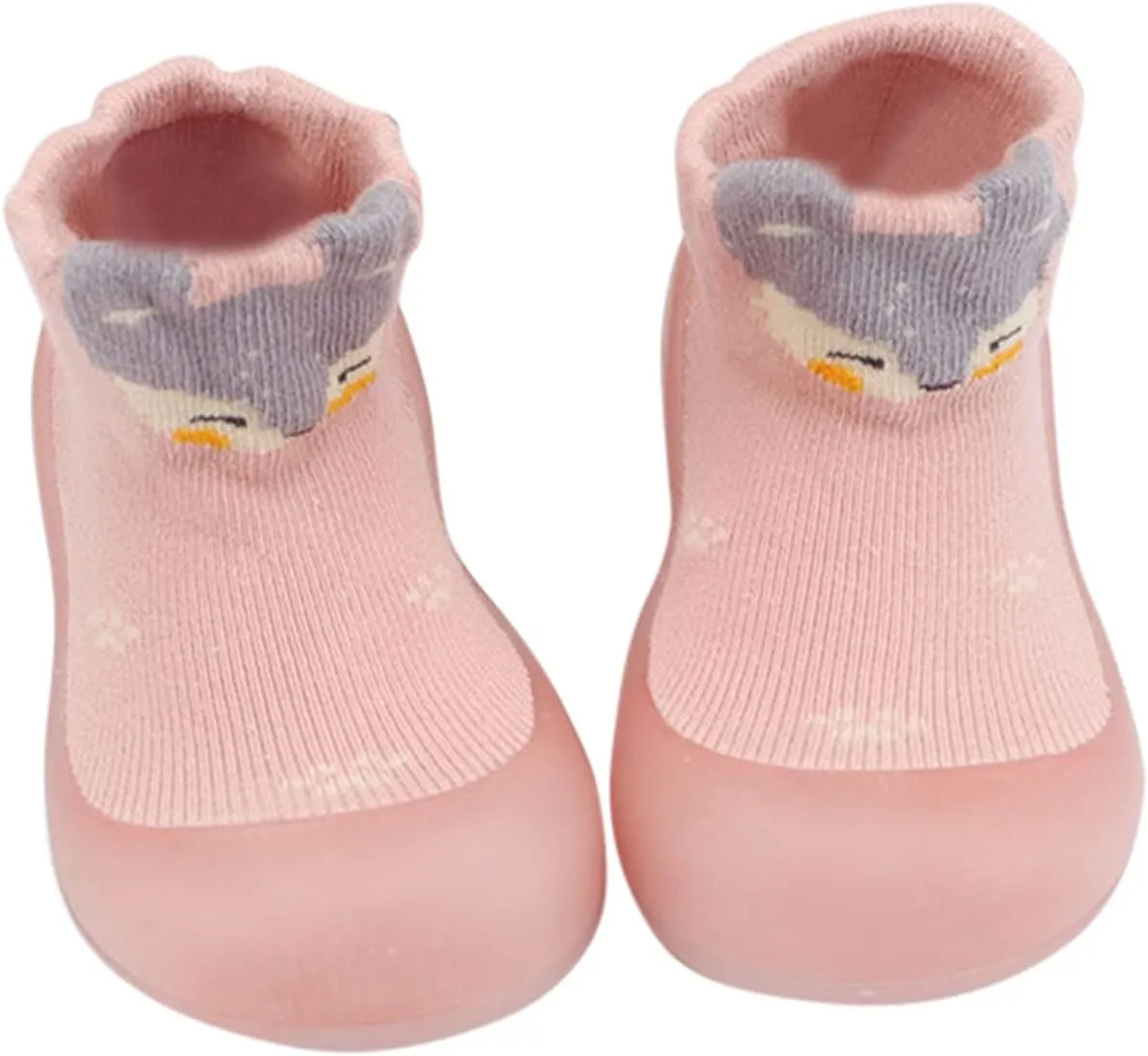 Baby Walking Sock Shoes Infant Non-Slip Breathable Slippers With Soft Rubber Sole Baby Rubber Sole Foot Rubber Sock