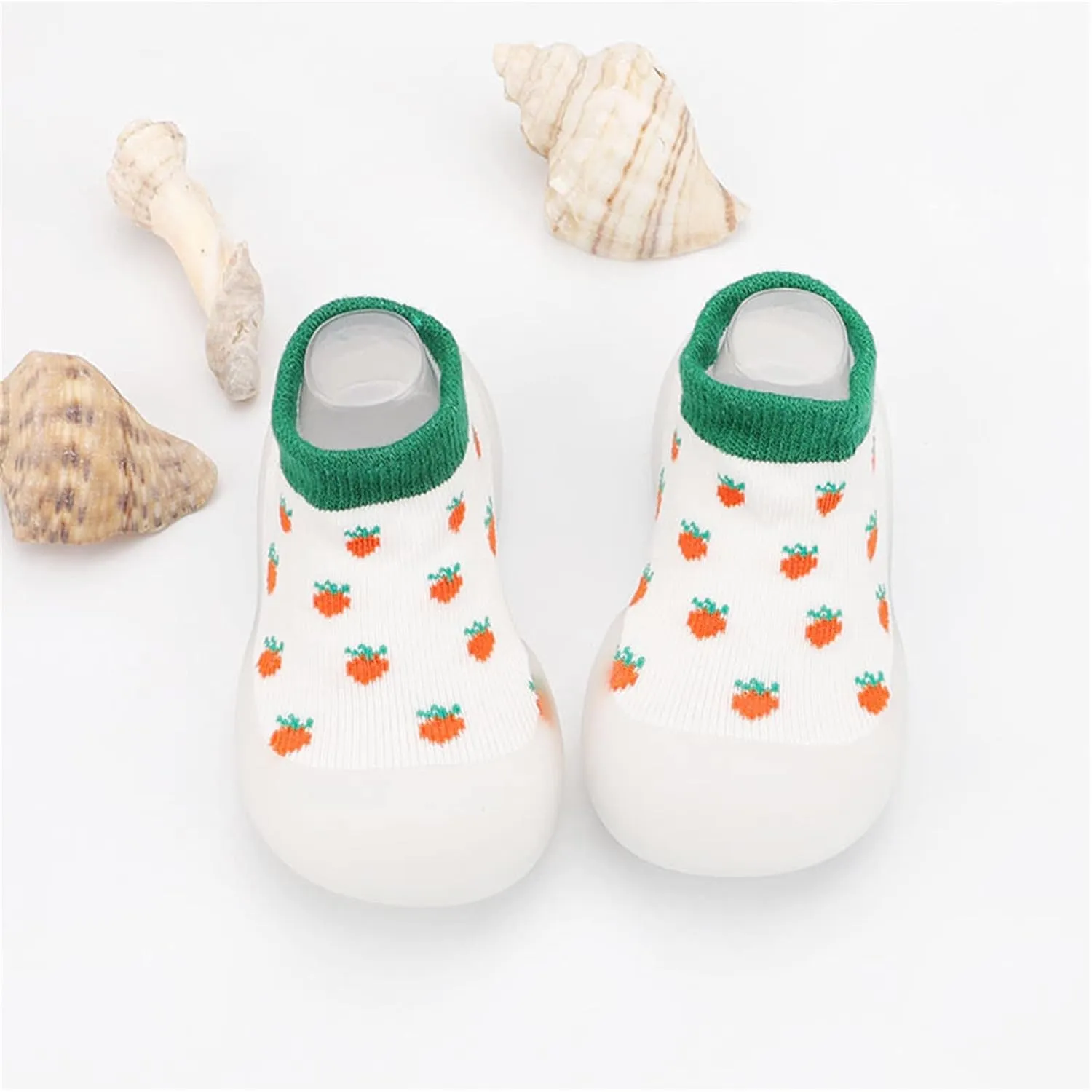 Baby Walking Sock Shoes Infant Slippers Stretchy Knit Slip-On Sneaker Lightweight Floor Slippers House Shoes Socks