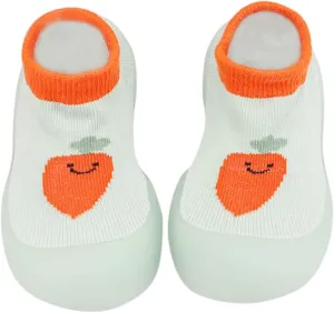 Baby Walking Sock Shoes Infant Slippers Stretchy Knit Slip-On Sneaker Lightweight Floor Slippers House Shoes Socks