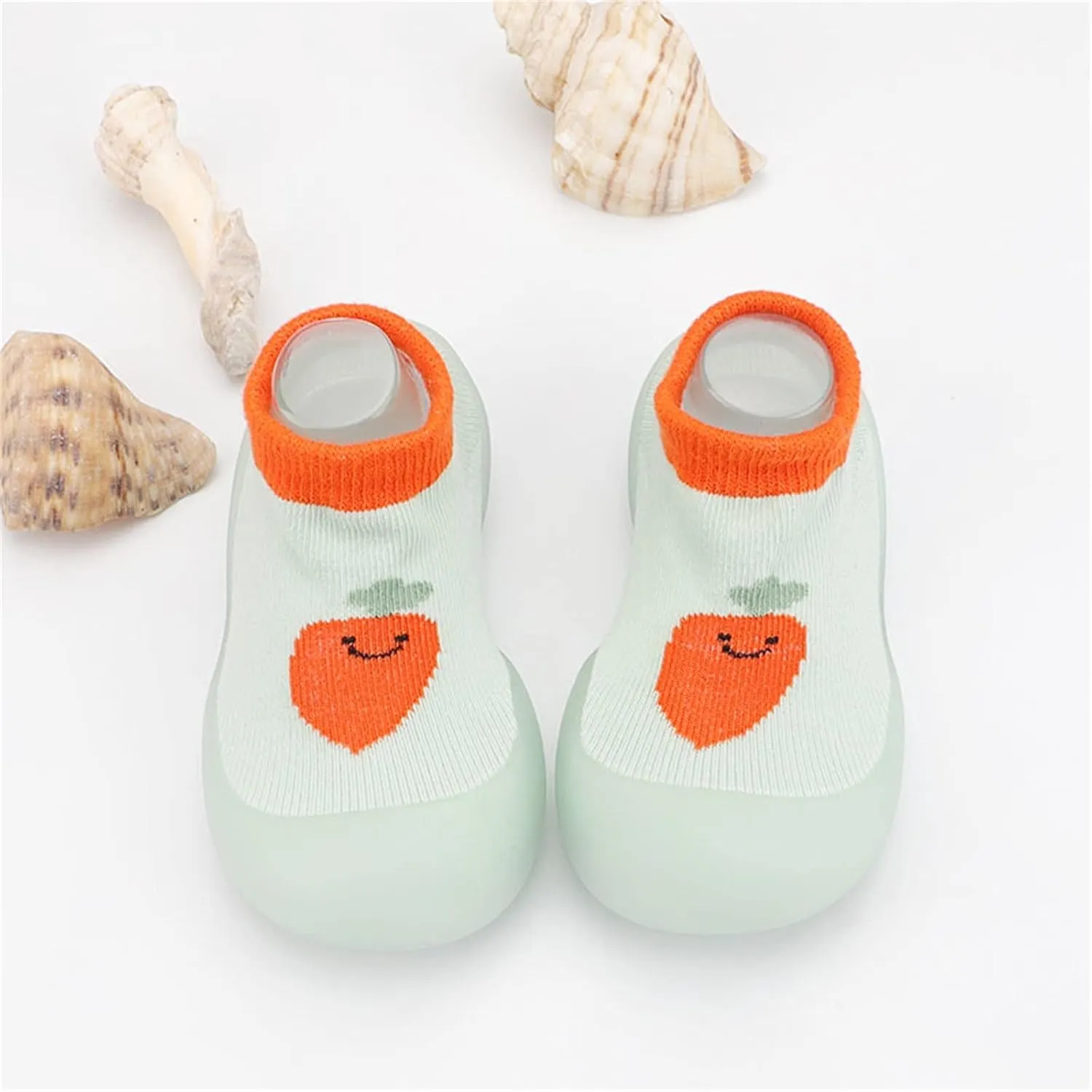 Baby Walking Sock Shoes Infant Slippers Stretchy Knit Slip-On Sneaker Lightweight Floor Slippers House Shoes Socks