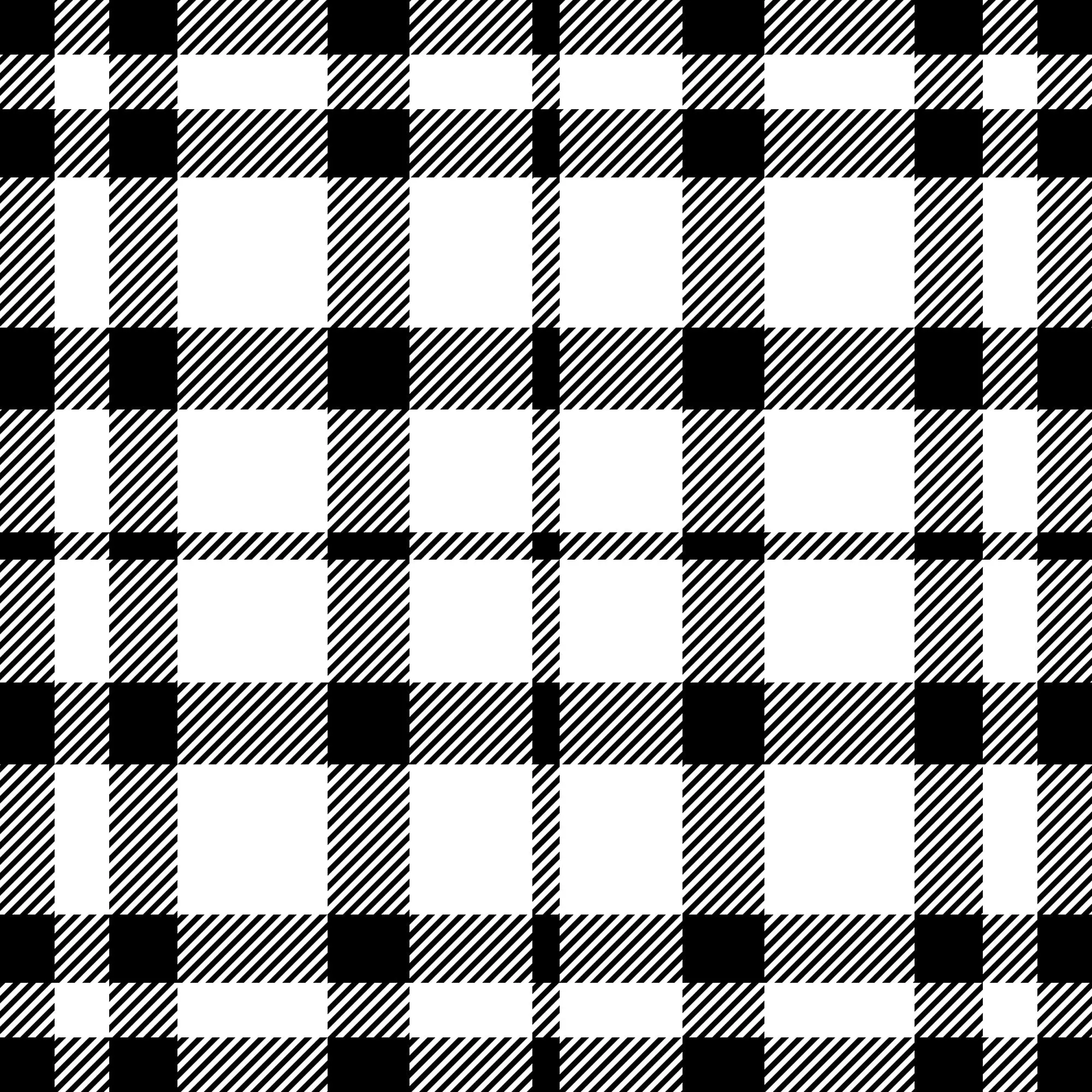 Black and White Tartan Plaid Wallpaper Peel and Stick