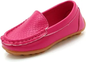 Boys Girls Loafers Soft Slip On Oxford Dress Flats Kids Toddler Casual Boat Shoes School Uniform Moccasin Walking Shoes
