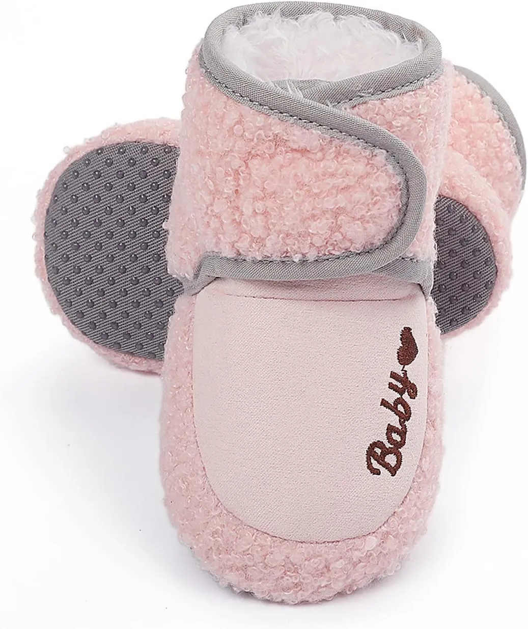 Boys Shoes Plush Girls Walkers Cotton Shoes Baby Snow Infant First Soft Boots Warm Boys Baby Shoes Toddler Suede Boots