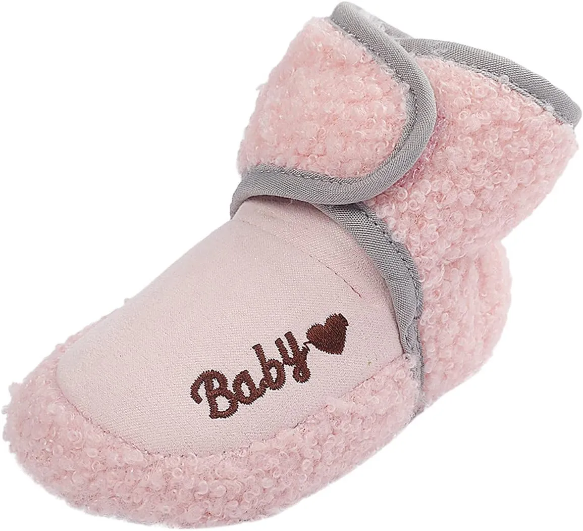 Boys Shoes Plush Girls Walkers Cotton Shoes Baby Snow Infant First Soft Boots Warm Boys Baby Shoes Toddler Suede Boots