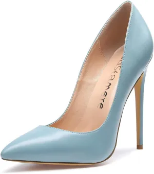 Castamere Women's High Heels Slip-On Pumps Pointy-Toe Elegant Stilettos Wedding Party Sexy Heel Shoes 12CM Heels Pump