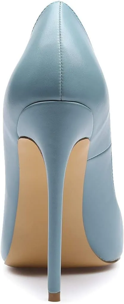Castamere Women's High Heels Slip-On Pumps Pointy-Toe Elegant Stilettos Wedding Party Sexy Heel Shoes 12CM Heels Pump