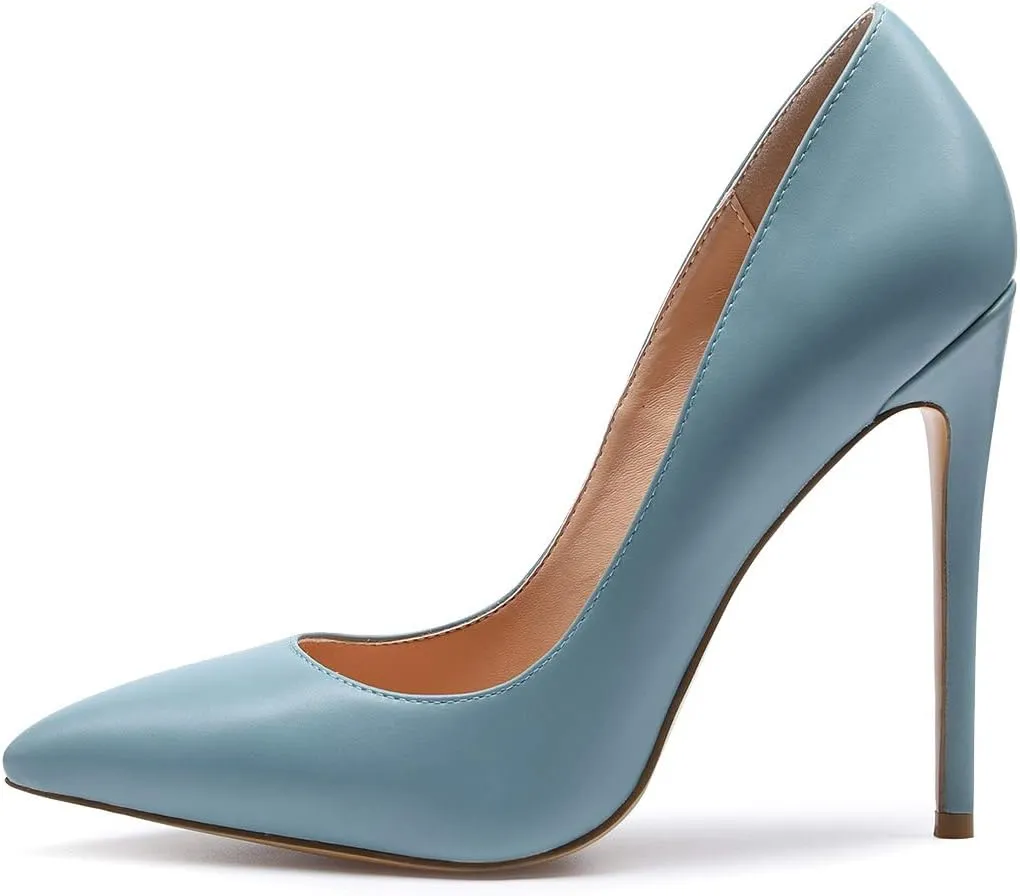 Castamere Women's High Heels Slip-On Pumps Pointy-Toe Elegant Stilettos Wedding Party Sexy Heel Shoes 12CM Heels Pump