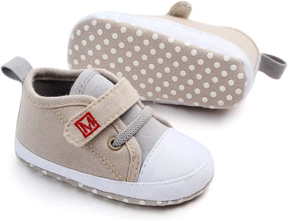 Casual Shoes for Baby Cute Sole Girls Soft Canvas First Shoes Baby Newborn Letter Walkers Boys Shoes Baby Sneakers