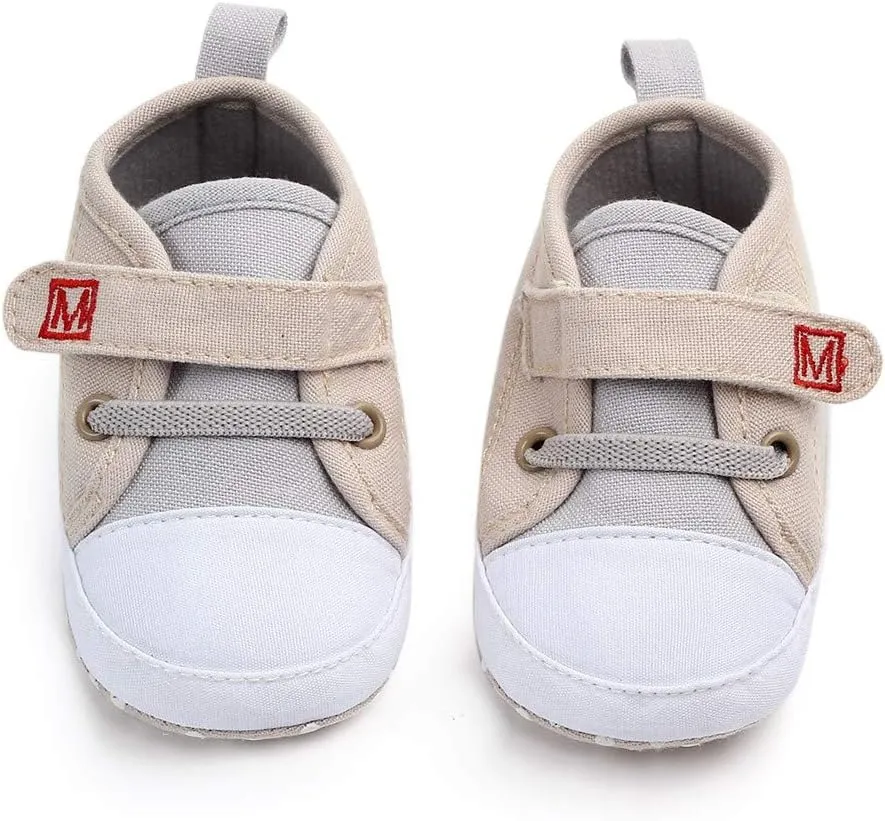 Casual Shoes for Baby Cute Sole Girls Soft Canvas First Shoes Baby Newborn Letter Walkers Boys Shoes Baby Sneakers