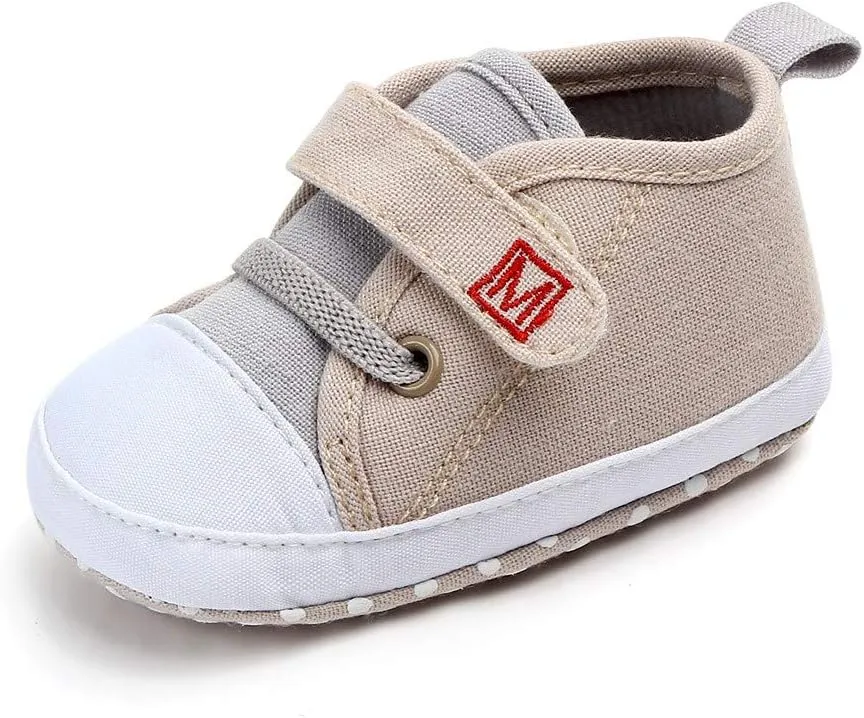 Casual Shoes for Baby Cute Sole Girls Soft Canvas First Shoes Baby Newborn Letter Walkers Boys Shoes Baby Sneakers