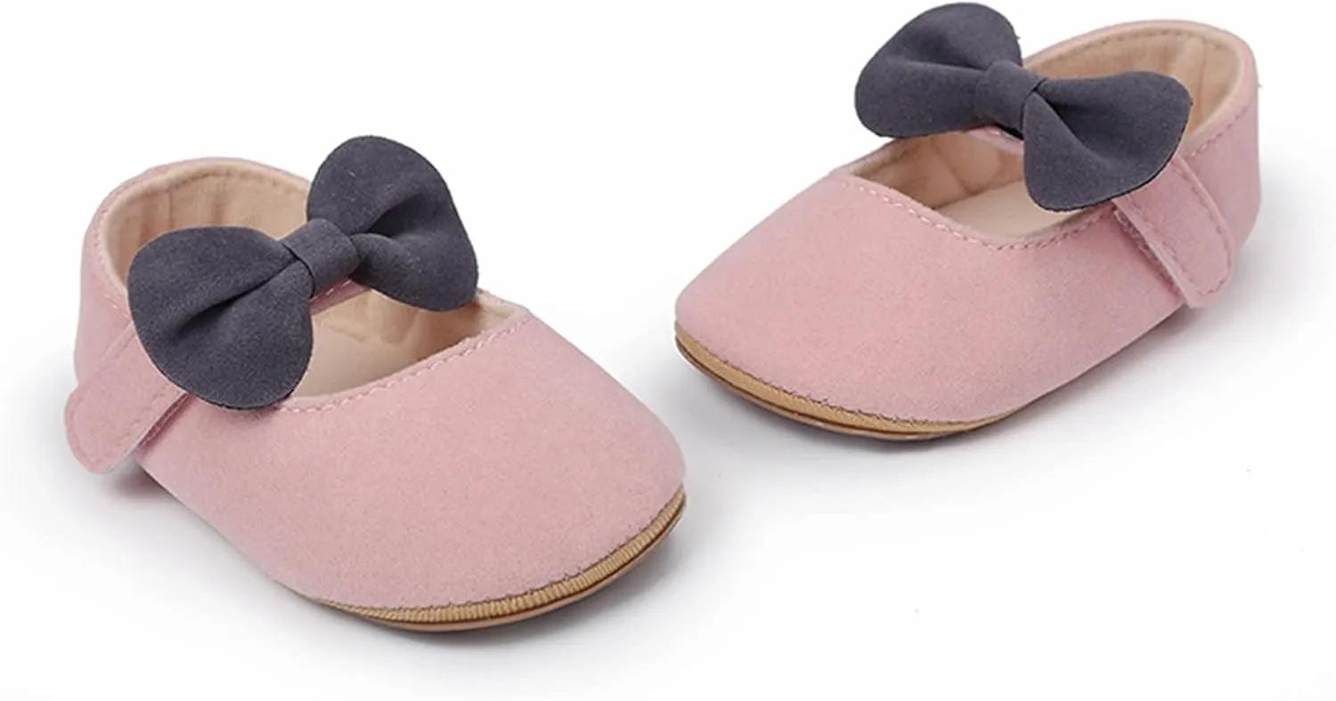 Casual Shoes for Children Toddler Kids Infant Girls Soild Colour Bowknot Princress Shoes Soft Sole The Floor