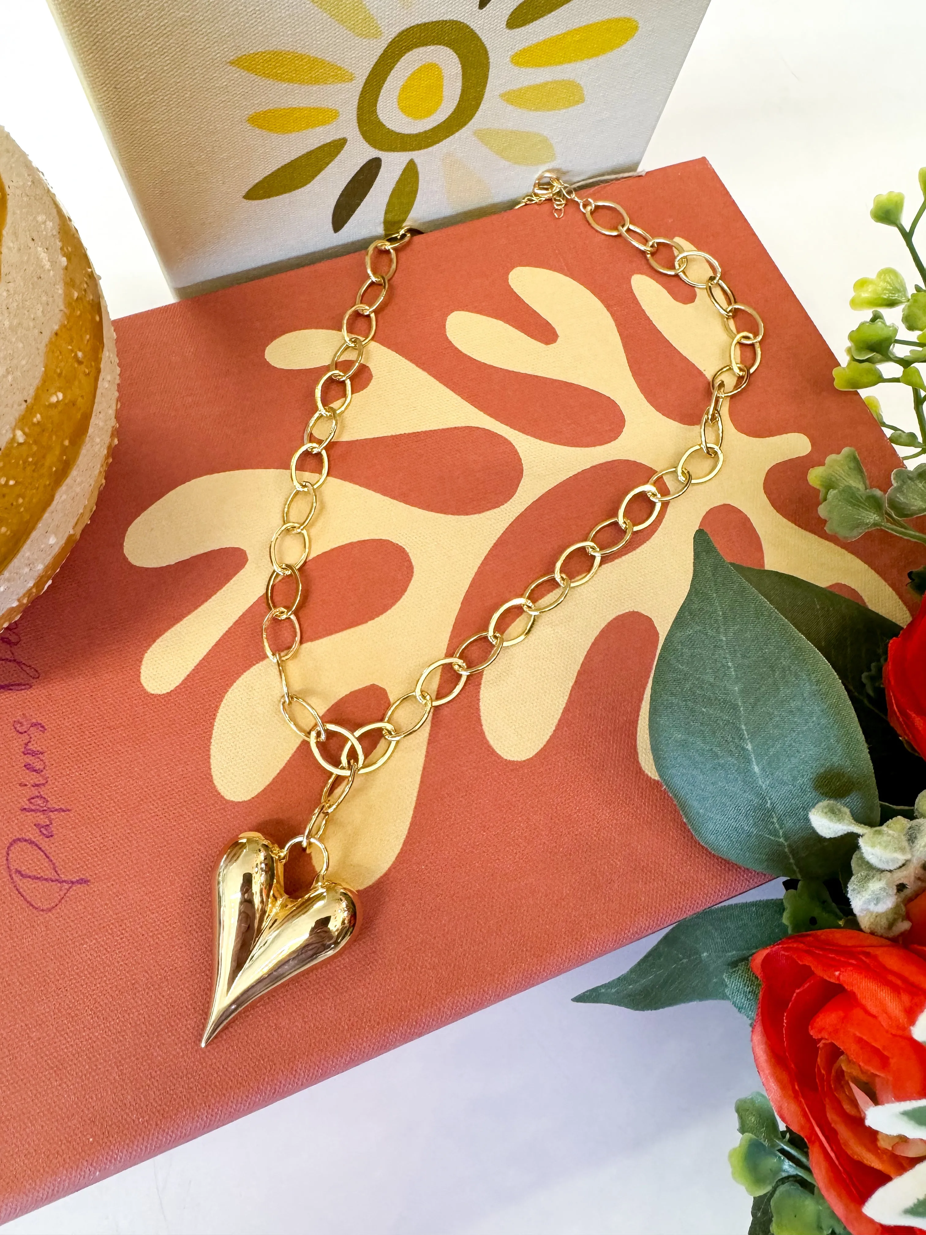 Chain Heart Necklace