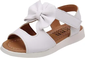 Child and Toddler Baby Girls Sandals Soft Sole Non Slip Sandals Casual Beach Shoes Summer (White, 10 M Little Kids)
