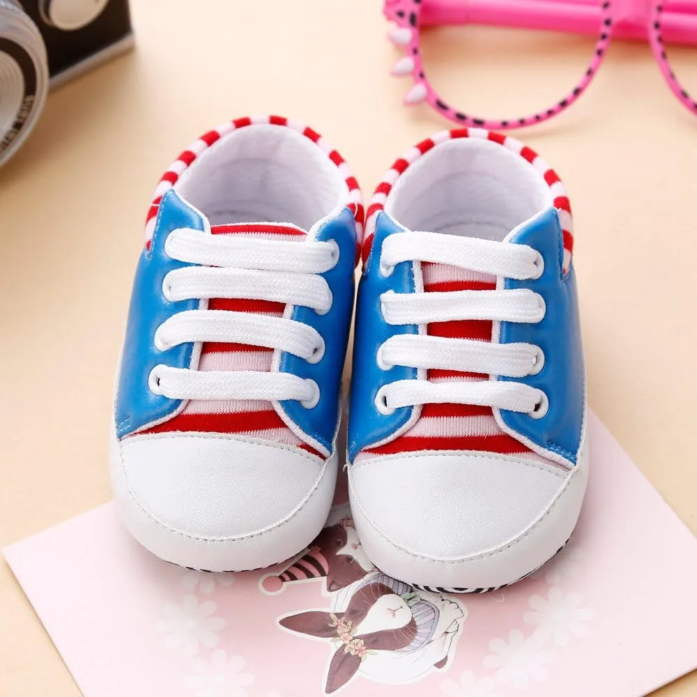 Children Casual Shoes Infant Anti-Slip Shoes Crib Baby Bandage Sneakers Girls Soft Sole Baby Shoes Toddler Shoes