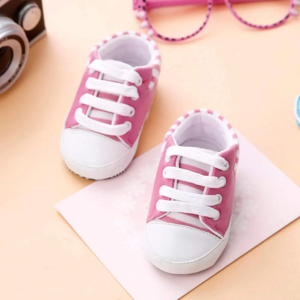 Children Casual Shoes Infant Anti-Slip Shoes Crib Baby Bandage Sneakers Girls Soft Sole Baby Shoes Toddler Shoes