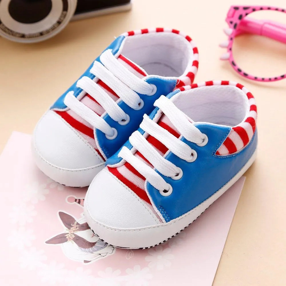 Children Casual Shoes Infant Anti-Slip Shoes Crib Baby Bandage Sneakers Girls Soft Sole Baby Shoes Toddler Shoes