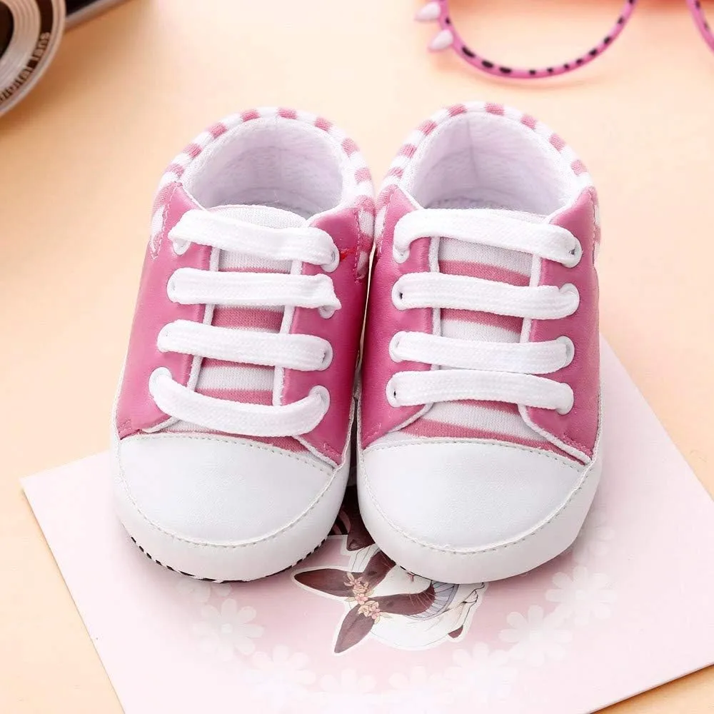 Children Casual Shoes Infant Anti-Slip Shoes Crib Baby Bandage Sneakers Girls Soft Sole Baby Shoes Toddler Shoes