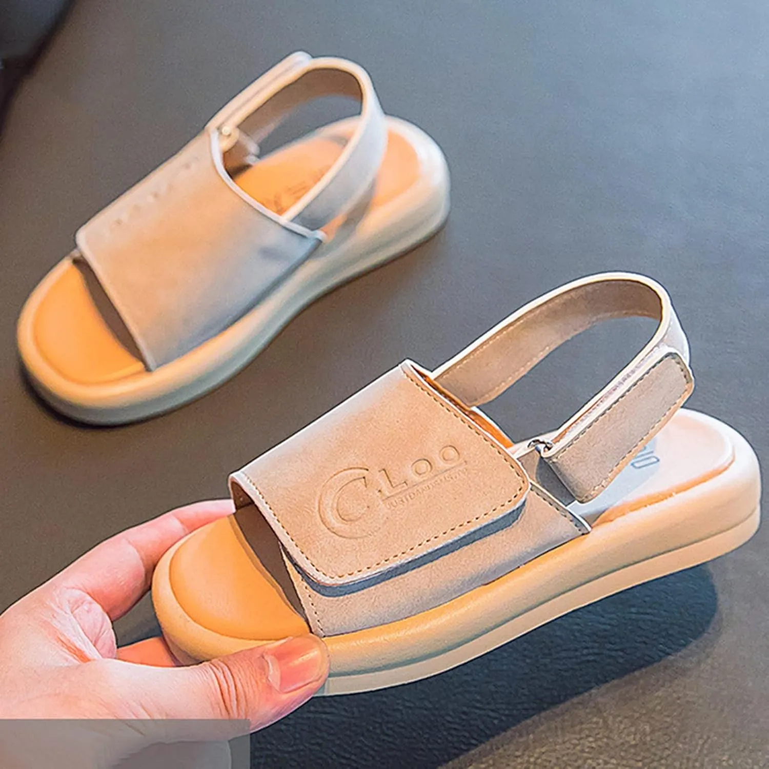 Children Sandals Shoes Soft Sole Non Slip Baby Boys Beach Shoes Girls Fashion Beach Sandals Slippers Extra Wide