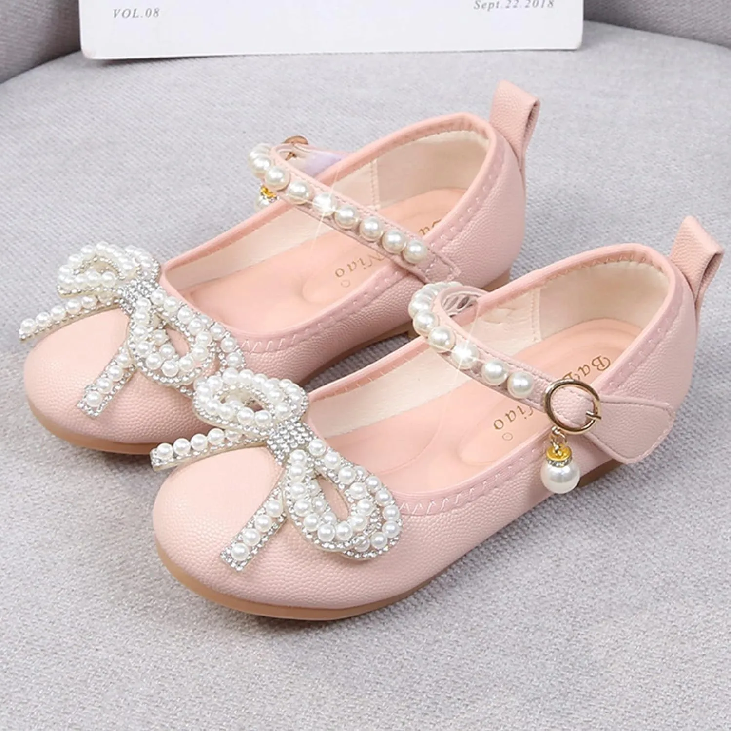 Children Small Leather Shoes Single Shoes Baby Small Leather Shoes Soft Sole Buckle Princess Toddler Name Brand Shoes