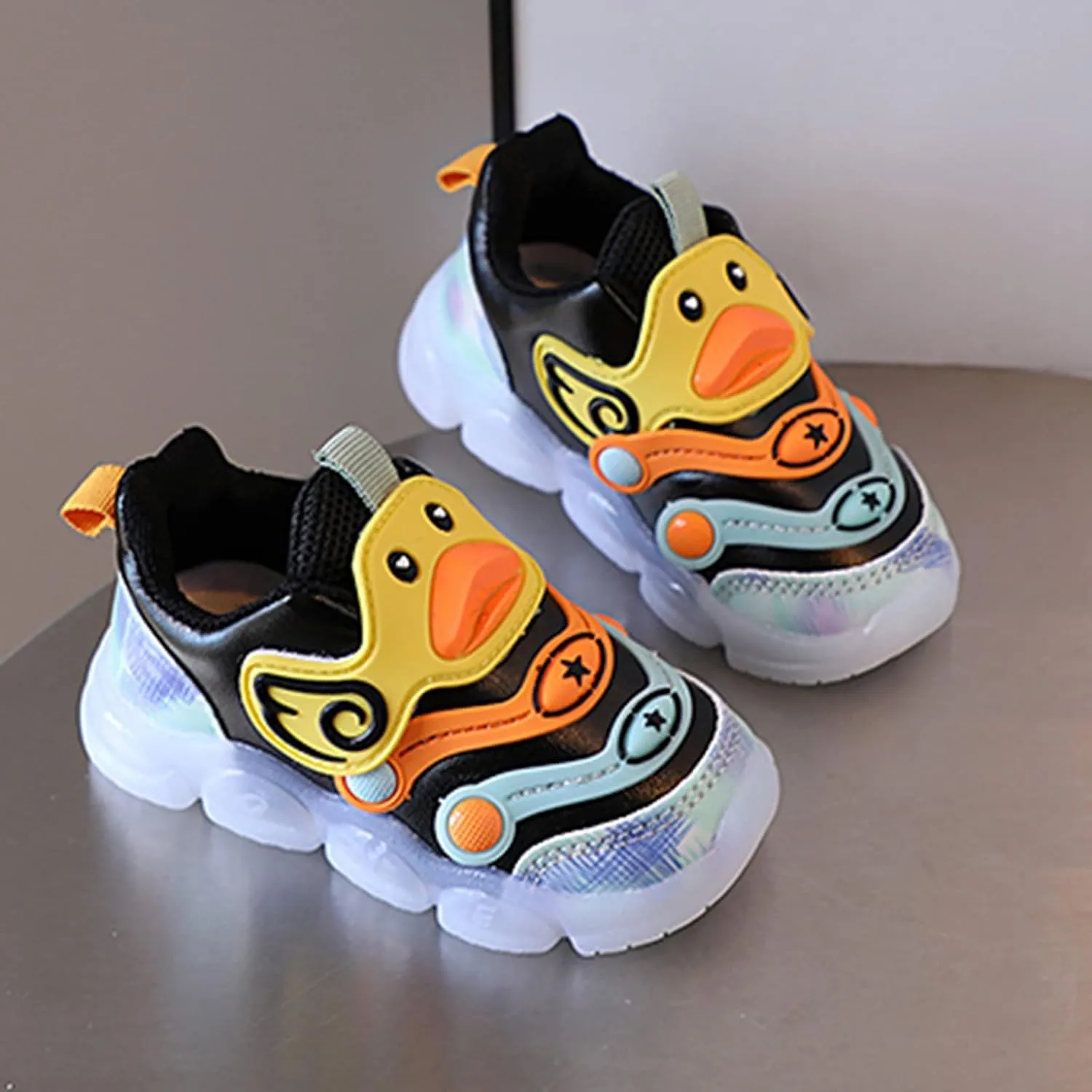 Children Sports Shoes Light Shoes Small White Shoes Light Board Shoes Non Slip Soft Bottom Toddler Shoes Girls Size 13