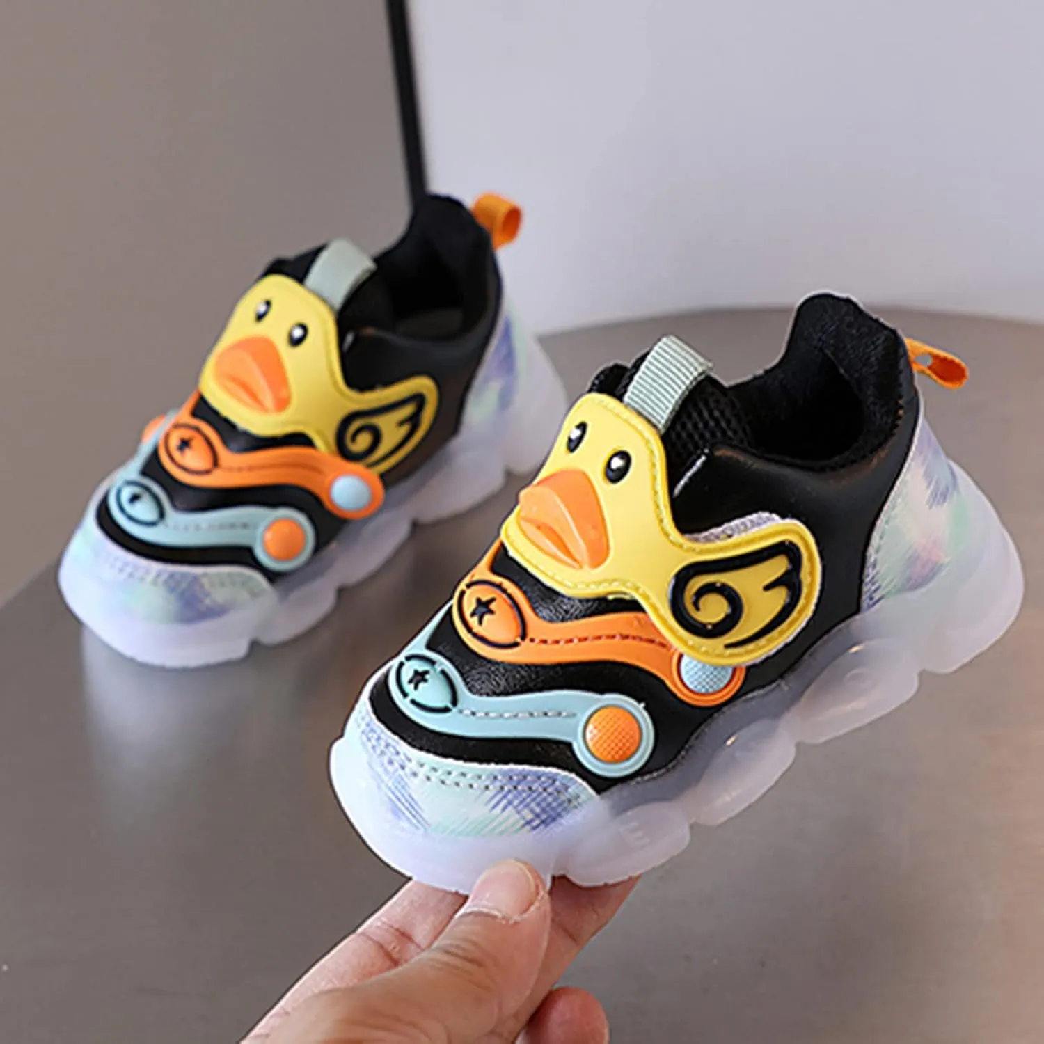Children Sports Shoes Light Shoes Small White Shoes Light Board Shoes Non Slip Soft Bottom Toddler Shoes Girls Size 13