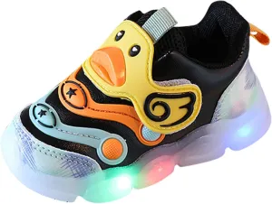 Children Sports Shoes Light Shoes Small White Shoes Light Board Shoes Non Slip Soft Bottom Toddler Shoes Girls Size 13