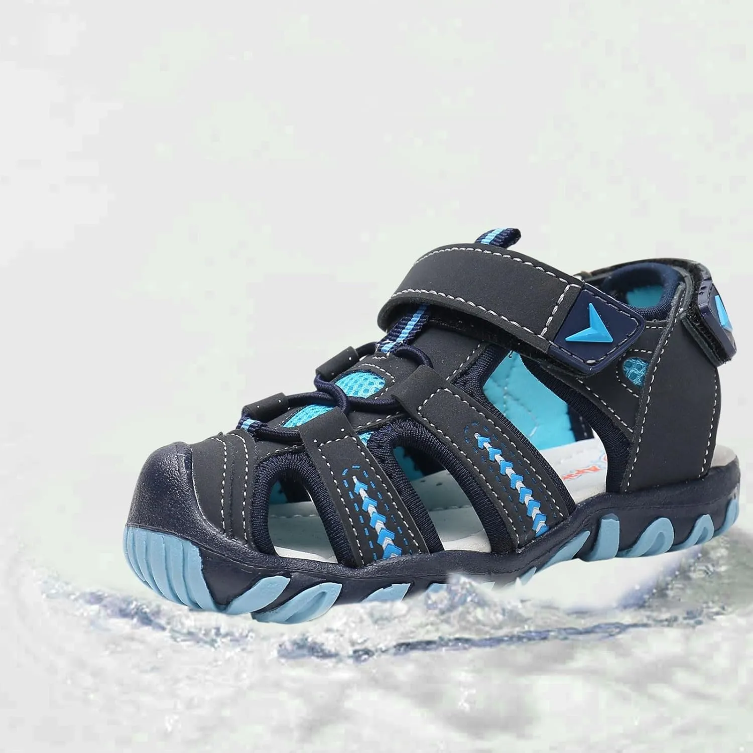 Children's Boys Girls' Soft Sole Open Toe Sports Beach Sandals Front And Rear Bag Non Slip Breathable Beach Shoes