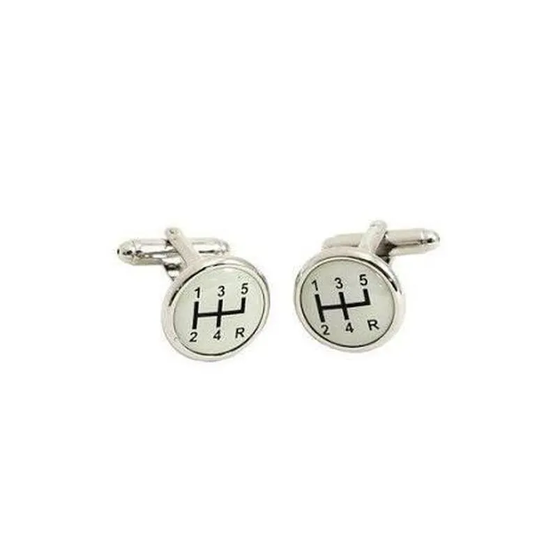 Cufflinks - Domed Gear Shift