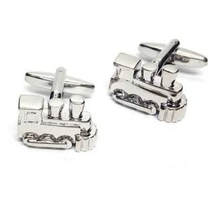 Cufflinks - Silver Trains