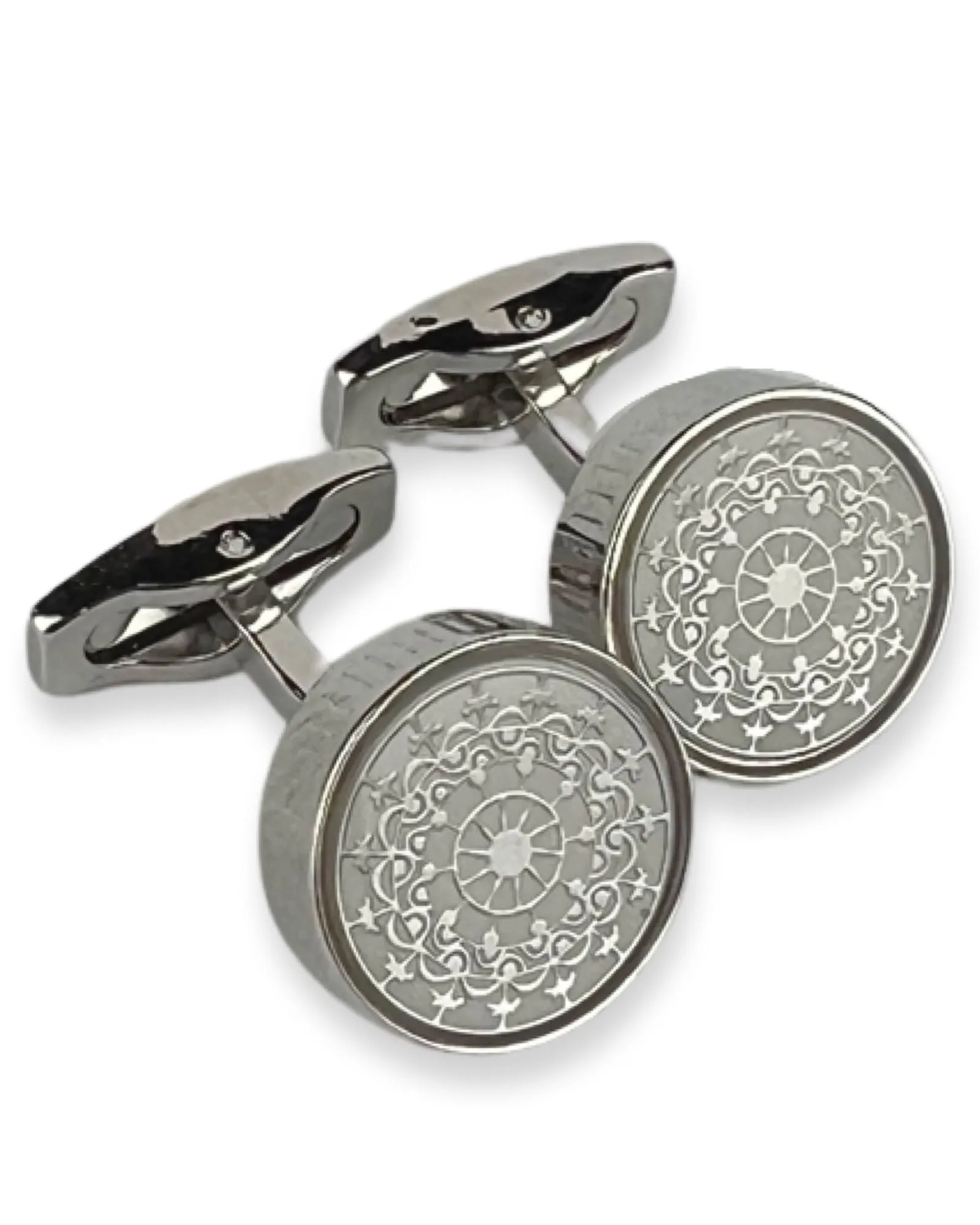 DCLIC Ornate Round Cufflink