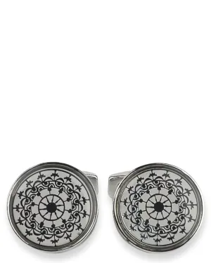 DCLIC Ornate Round Cufflink