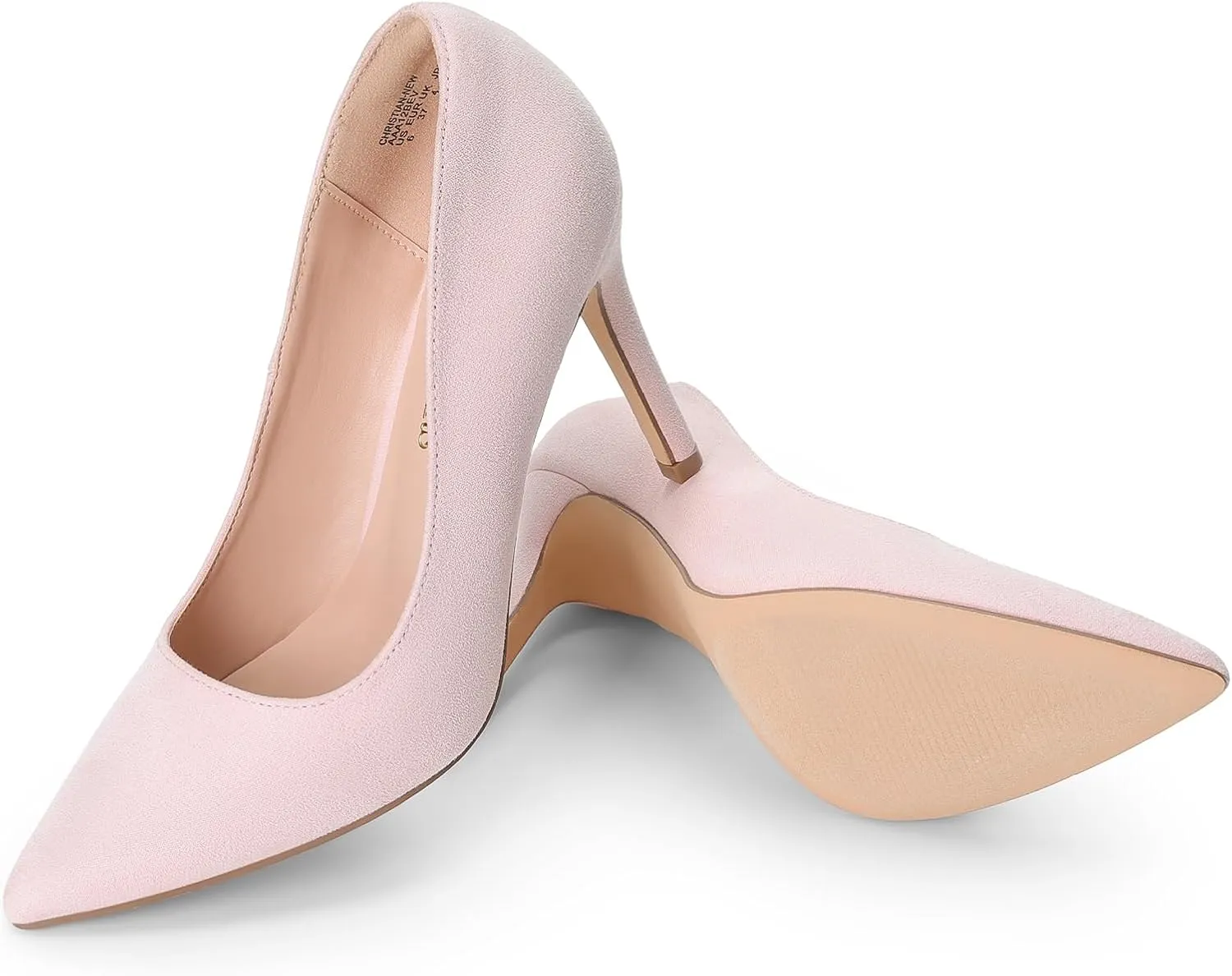 DREAM PAIRS Women's Closed Toe High Heels Dress Pointed Toe Wedding Pump Shoes