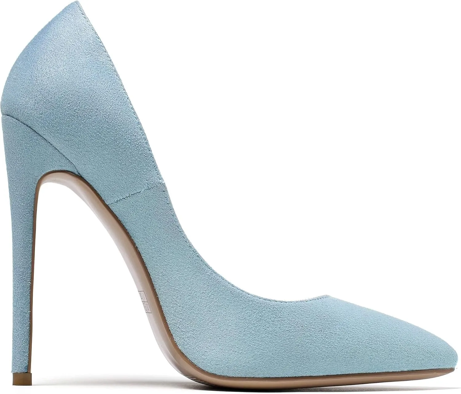 Eldof Women's Stilettos High Heels Slip On Pointed Closed Toe Classic Wedding Party Dressy Pumps 4.7 Inches