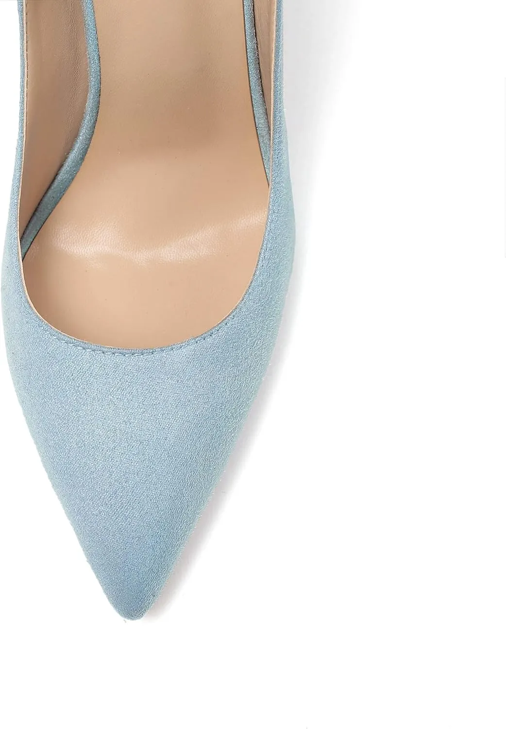 Eldof Women's Stilettos High Heels Slip On Pointed Closed Toe Classic Wedding Party Dressy Pumps 4.7 Inches